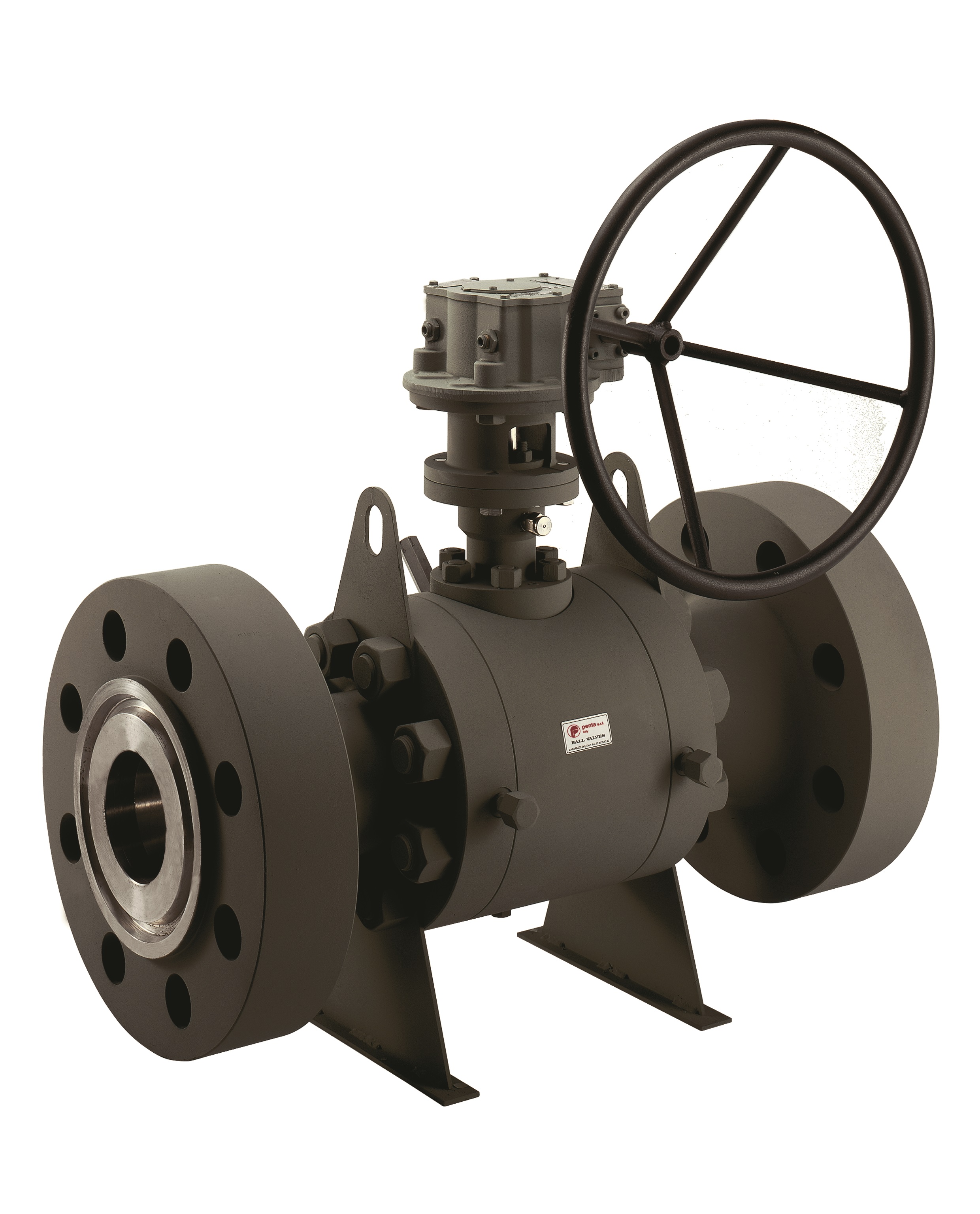 Vavola a sfera tre pezzi trunnion